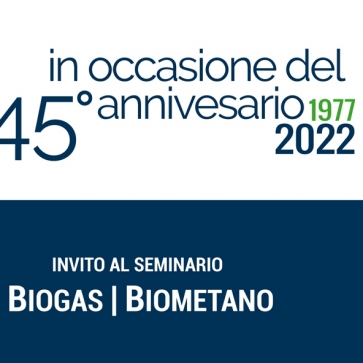 SEMINARIO BIOGAS E BIOMETANO