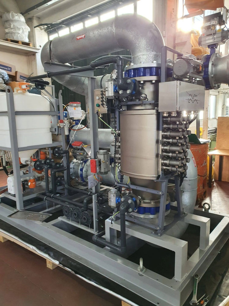 IMPIANTO PER ACQUE DI BALLAST SU SKID