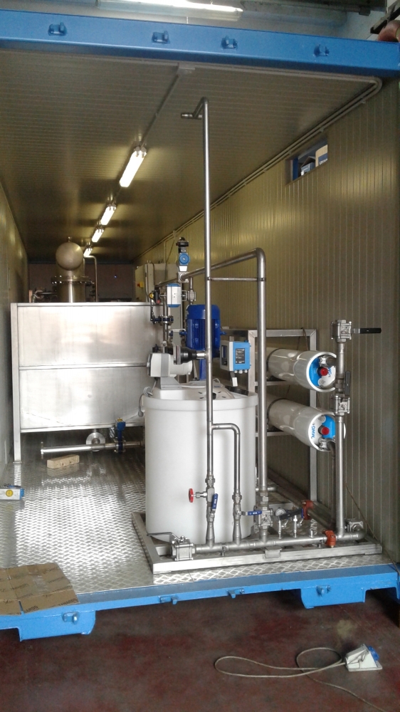 Realizzazione impianto trattamento di reflui provenienti dai reparti di lavorazione di stabilimento industriale