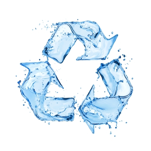 Simbolo del riciclo dell'acque